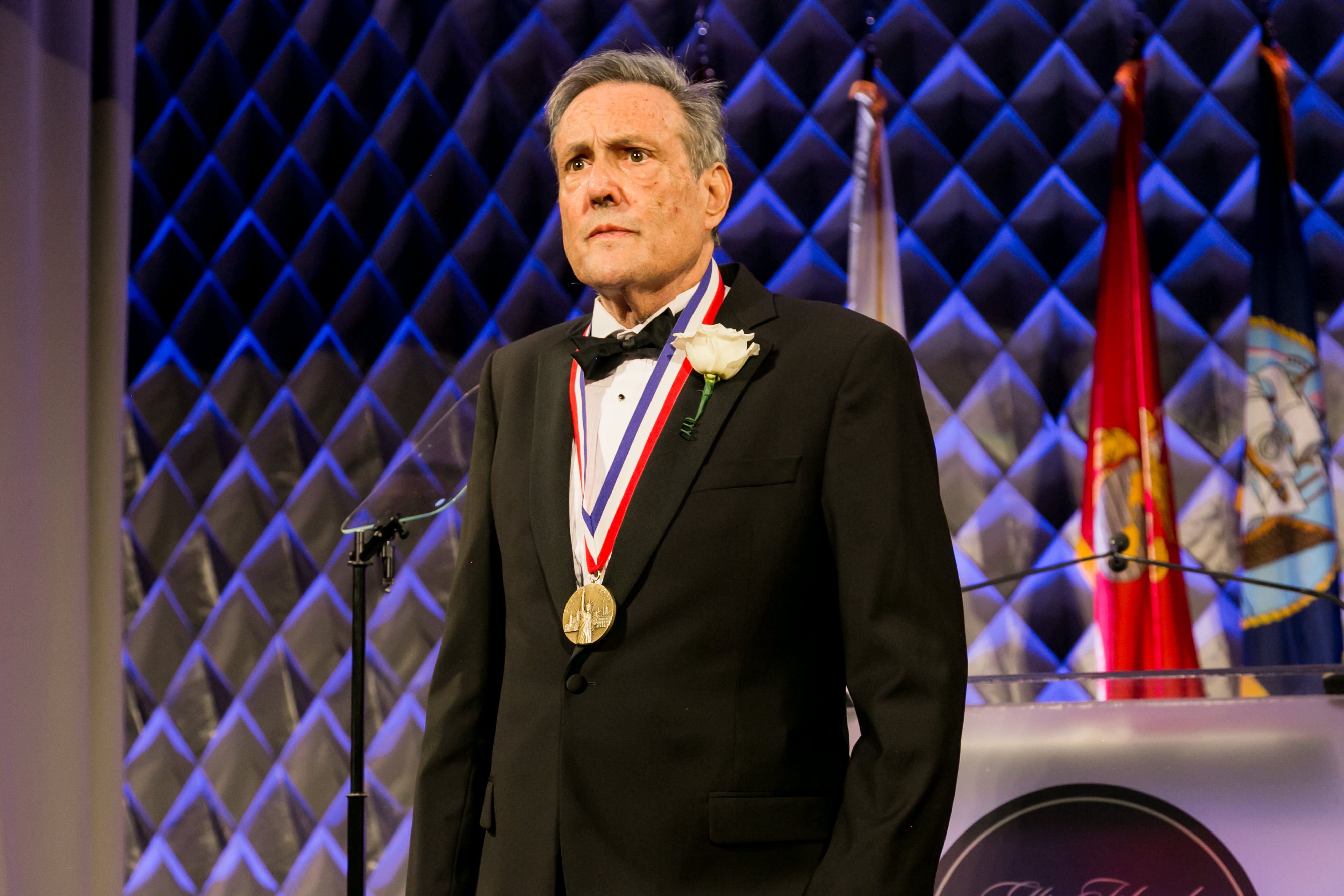 Jeffrey I. Cole receiving the Ellis Island Medal of Honor, 2023